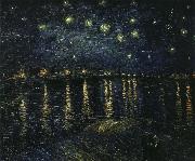 Vincent Van Gogh stjarnklar natt over rhone Sweden oil painting artist